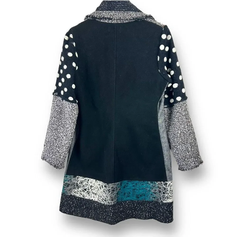 Adore patchwork‎ coat size S - Picture 2 of 11